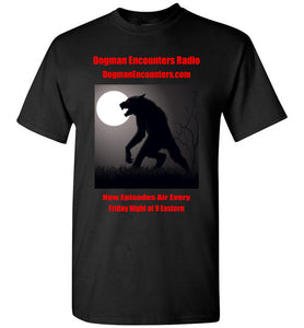 Men's Dogman Encounters Stalker Collection T-Shirt (red font) - Dogman Encounters