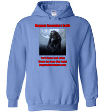 Dogman Encounters Nocturnal Collection Hooded Sweatshirt (red/black font) - Dogman Encounters
