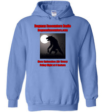 Dogman Encounters Stalker Collection Hooded Sweatshirt (red/black font) - Dogman Encounters