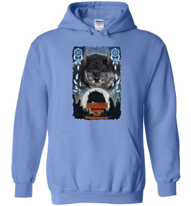 Dogman Encounters Pathfinder Collection Hooded Sweatshirt (design 3, with ripped border) - Dogman Encounters