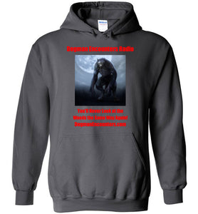 Dogman Encounters Nocturnal Collection Hooded Sweatshirt (red font) - Dogman Encounters