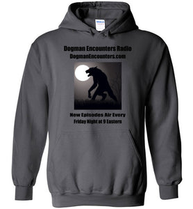 Dogman Encounters Stalker Collection Hooded Sweatshirt (black font) - Dogman Encounters