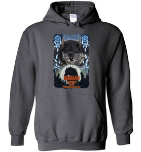 Dogman Encounters Pathfinder Collection Hooded Sweatshirt (design 3, with ripped border) - Dogman Encounters