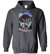 Dogman Encounters Pathfinder Collection Hooded Sweatshirt (design 2, with straight border) - Dogman Encounters