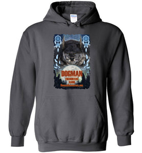 Dogman Encounters Pathfinder Collection Hooded Sweatshirt (design 1, with ripped border) - Dogman Encounters