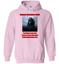 Dogman Encounters Nocturnal Collection Hooded Sweatshirt (red/black font) - Dogman Encounters