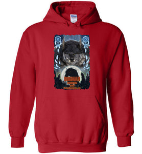 Dogman Encounters Pathfinder Collection Hooded Sweatshirt (design 3, with ripped border) - Dogman Encounters