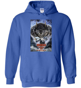 Dogman Encounters Pathfinder Collection Hooded Sweatshirt (design 2, with straight border) - Dogman Encounters