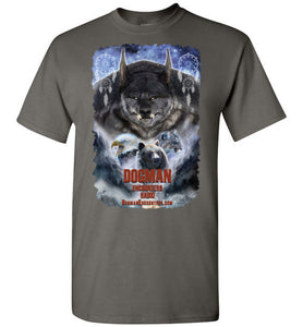 Men's Dogman Encounters Pathfinder Collection T-Shirt (design 2, with ripped border) - Dogman Encounters