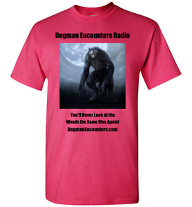 Men's Dogman Encounters Nocturnal Collection T-Shirt (black font) - Dogman Encounters