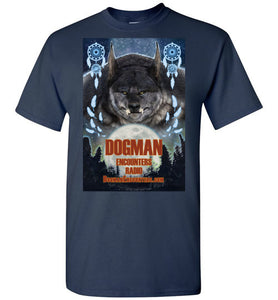 Men's Dogman Encounters Pathfinder Collection T-Shirt (design 1, with straight border) - Dogman Encounters
