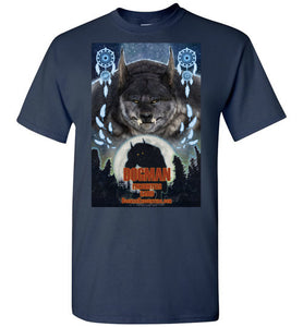 Men's Dogman Encounters Pathfinder Collection T-Shirt (design 3, with straight border) - Dogman Encounters