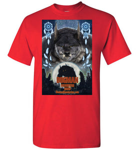 Men's Dogman Encounters Pathfinder Collection T-Shirt (design 3, with straight border) - Dogman Encounters