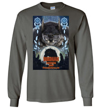 Men's Dogman Encounters Pathfinder Collection Long Sleeve T-Shirt (design 3, with straight border) - Dogman Encounters