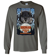 Men's Dogman Encounters Pathfinder Collection Long Sleeve T-Shirt (design 1, with ripped border) - Dogman Encounters