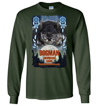 Men's Dogman Encounters Pathfinder Collection Long Sleeve T-Shirt (design 1, with ripped border) - Dogman Encounters