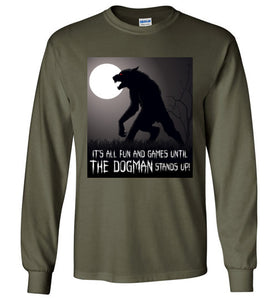 Men's Dogman Encounters Stand Collection Long Sleeve T-Shirt