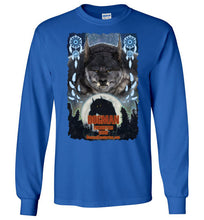Men's Dogman Encounters Pathfinder Collection Long Sleeve T-Shirt (design 3, with ripped border) - Dogman Encounters