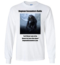 Men's Dogman Encounters Nocturnal Collection Long Sleeve T-Shirt (black font) - Dogman Encounters