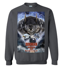 Dogman Encounters Pathfinder Collection Crew Neck Sweatshirt (design 2, with straight border) - Dogman Encounters