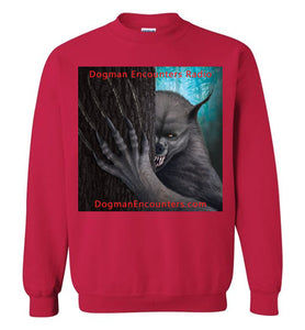 Dogman Encounters Rogue Collection Crew Neck Sweatshirt (square with red font) - Dogman Encounters