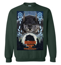 Dogman Encounters Pathfinder Collection Crew Neck Sweatshirt (design 3, with straight border) - Dogman Encounters