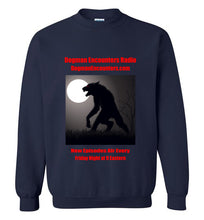 Dogman Encounters Stalker Collection Crew Neck Sweatshirt (red font) - Dogman Encounters