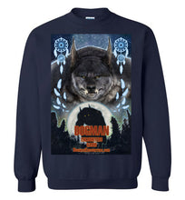 Dogman Encounters Pathfinder Collection Crew Neck Sweatshirt (design 3, with straight border) - Dogman Encounters