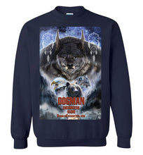 Dogman Encounters Pathfinder Collection Crew Neck Sweatshirt (design 2, with straight border) - Dogman Encounters