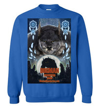 Dogman Encounters Pathfinder Collection Crew Neck Sweatshirt (design 3, with straight border) - Dogman Encounters