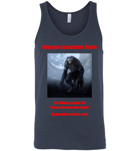 Men's Dogman Encounters Nocturnal Collection Tank Top (red font) - Dogman Encounters