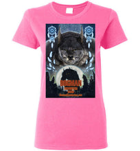 Ladies Dogman Encounters Pathfinder Collection T-Shirt (design 3, with straight border) - Dogman Encounters