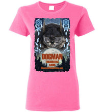 Ladies Dogman Encounters Pathfinder Collection T-Shirt (design 1, with ripped border) - Dogman Encounters