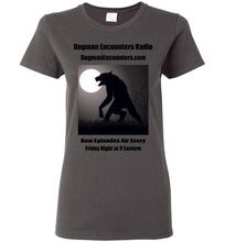 Ladies Dogman Encounters Stalker Collection T-Shirt (black font) - Dogman Encounters