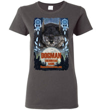 Ladies Dogman Encounters Pathfinder Collection T-Shirt (design 1, with ripped border) - Dogman Encounters