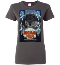 Ladies Dogman Encounters Pathfinder Collection T-Shirt (design 1, with straight border) - Dogman Encounters