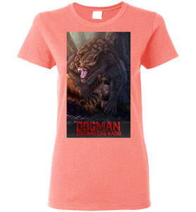 Ladies Dogman Encounters Apex Collection T-Shirt (design 2)
