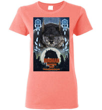 Ladies Dogman Encounters Pathfinder Collection T-Shirt (design 3, with straight border) - Dogman Encounters