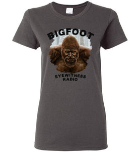 Ladies Bigfoot Eyewitness Deep Woods Collection T-Shirt (Round)
