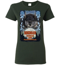 Ladies Dogman Encounters Pathfinder Collection T-Shirt (design 1, with ripped border) - Dogman Encounters