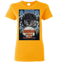 Ladies Dogman Encounters Pathfinder Collection T-Shirt (design 1, with straight border) - Dogman Encounters