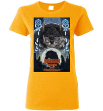 Ladies Dogman Encounters Pathfinder Collection T-Shirt (design 3, with straight border) - Dogman Encounters