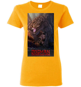 Ladies Dogman Encounters Apex Collection T-Shirt (design 2)
