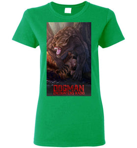Ladies Dogman Encounters Apex Collection T-Shirt (design 2)