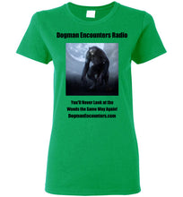 Ladies Dogman Encounters Nocturnal Collection T-Shirt (black font) - Dogman Encounters