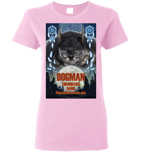 Ladies Dogman Encounters Pathfinder Collection T-Shirt (design 1, with straight border) - Dogman Encounters