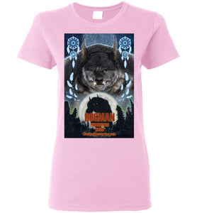 Ladies Dogman Encounters Pathfinder Collection T-Shirt (design 3, with straight border) - Dogman Encounters