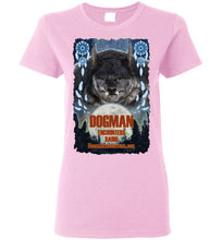 Ladies Dogman Encounters Pathfinder Collection T-Shirt (design 1, with ripped border) - Dogman Encounters