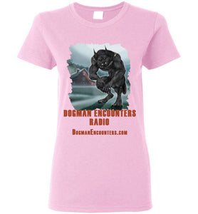 Ladies Dogman Encounters Episode 137 Collection T-Shirt(vertical design) - Dogman Encounters
