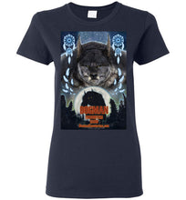 Ladies Dogman Encounters Pathfinder Collection T-Shirt (design 3, with straight border) - Dogman Encounters